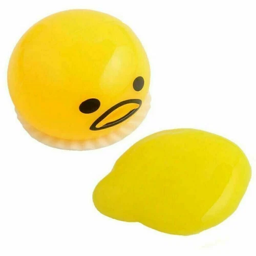 Squishy Puking Egg Yolk Squeeze Ball With Yellow Goop Anti-Stress Relief Toy - Picture 10 of 21