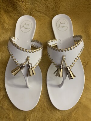 Jack Rogers Alana Tassel Jelly Sandals Women s Size 8 eBay