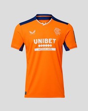 Castore Glasgow Rangers 3XL Orange Men's  22/23 Third Shirt XXXL.......BNWT