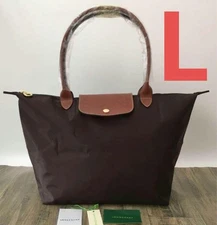 LONGCHAMP Le Pliage Tote Bag Shoulder Bag Travel Bag Folding Brown OUTLET New