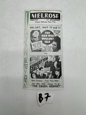 Melrose Theatre May Schedule Handbill 121 Broadway Boris Karloff Black Friday