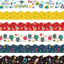 75Ft Science Math Bulletin Board Borders Sets, Back to School Classroom Decorati