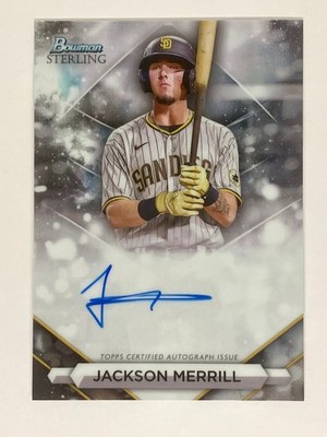 2023 Bowman Sterling JACKSON MERRILL AUTO ROOKIE RC #PA-JML PADRES