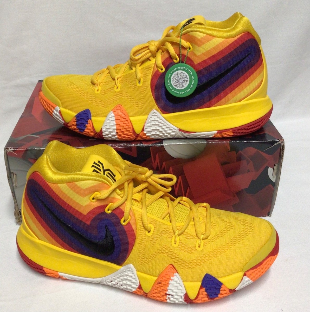 Nike Kyrie 4 70s Decades Pack Amarillo Black Sail 943806-700  display picture 2