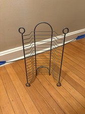 15 Slot DVD Blu-ray Game Holder Wire Metal Rack Tower Storage Free Standing