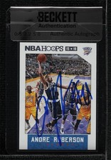 BAS 2015 NBA Hoops Andre Roberson Kobe Bryant #135 Seal of Authenticity HOF 3c7