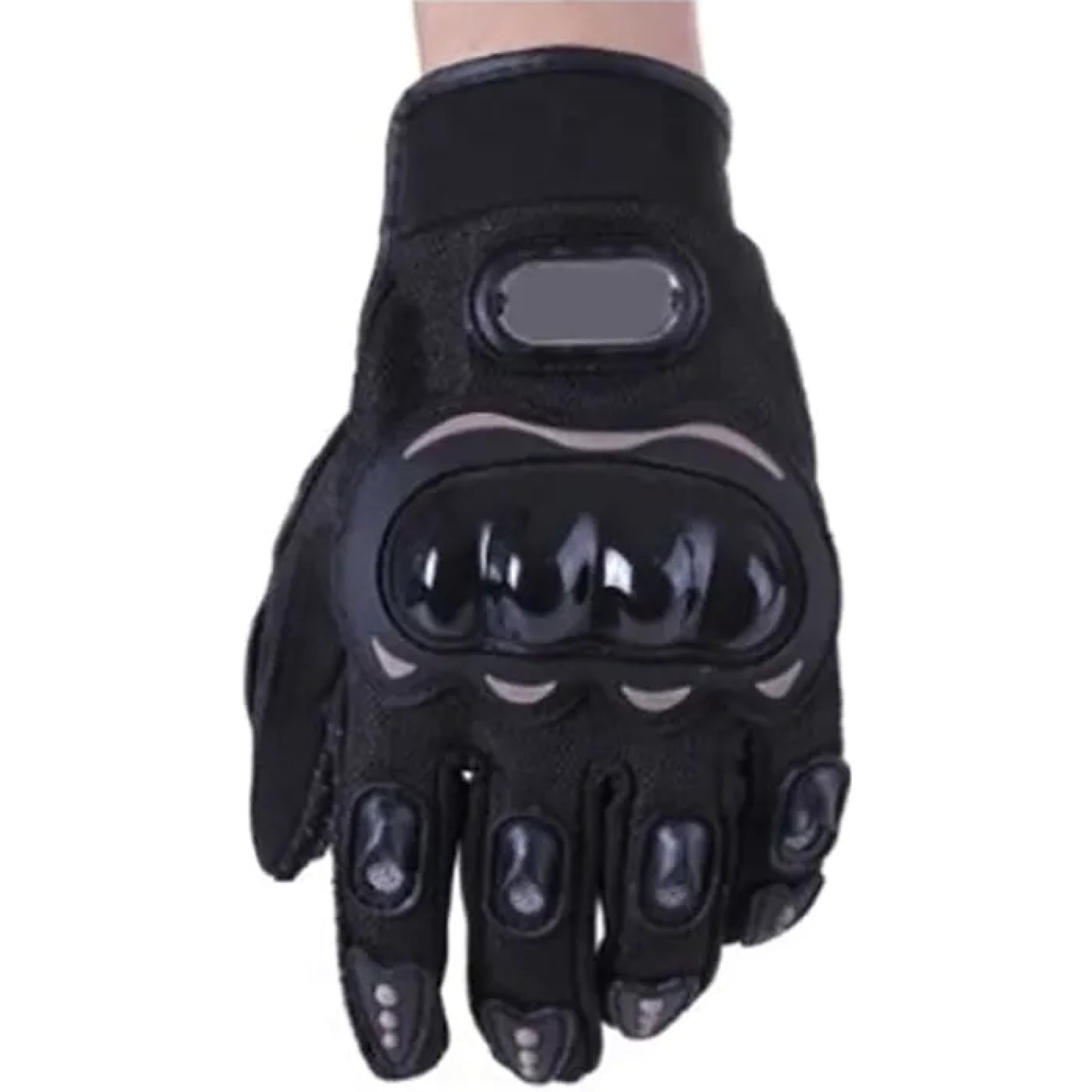 Gants moto vélo sport homme LYT noir doigt complet protection M fibre carbone