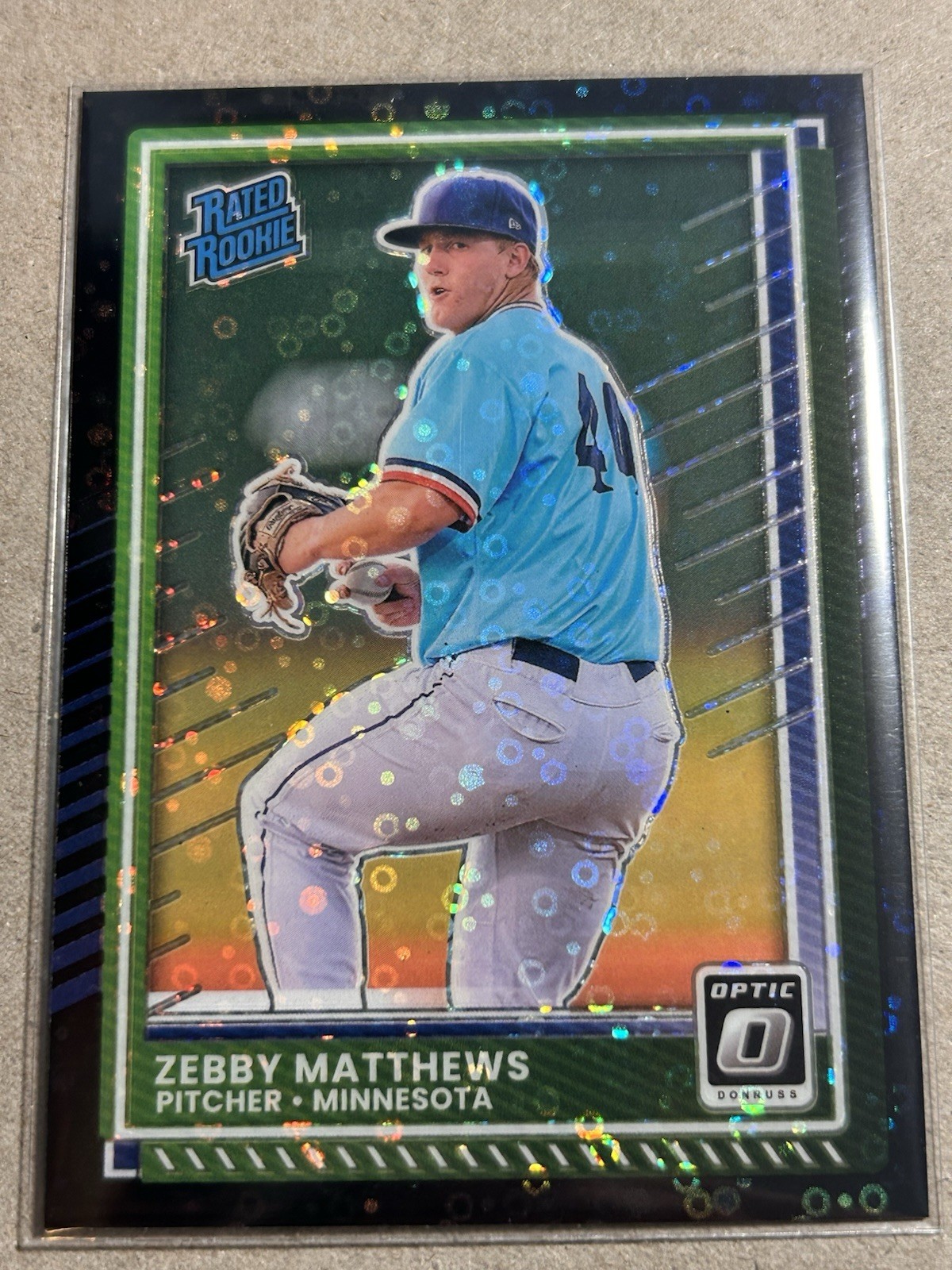 2025 Donruss OPTIC BLACK CIRCLES Zebby Matthews RATED ROOKIE #81 Minnesota Twins