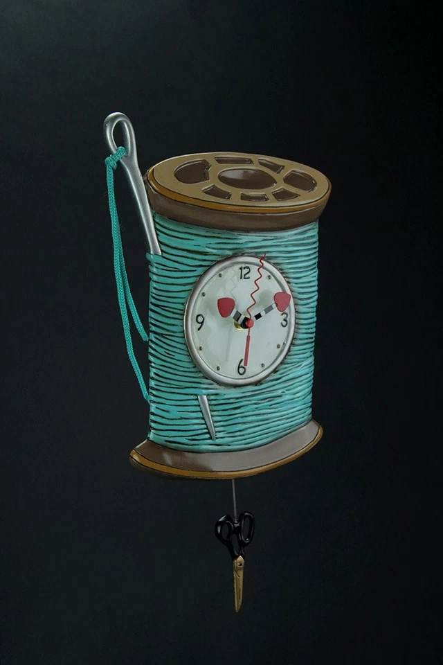 "Игла и нить" причудливый шитья маятник настенные часы - Изображение 2 из 4