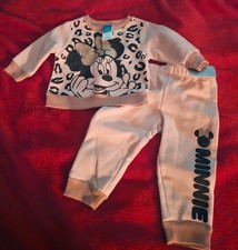 Disney Baby Minnie Mouse Baby Girl 2-Piece Pant Set NWT 12M