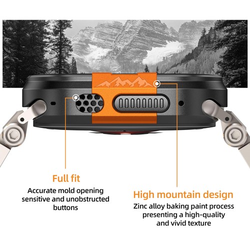 Rugged Metal Case Compatible with Apple Watch Ultra Case 49mm 46mm Series 10,... - Picture 3 of 6
