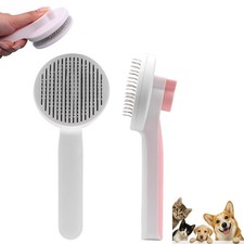 FORGEMATE Cat Brush for Shedding, Pet Hair Remover 1 Count (Pack of 1), White