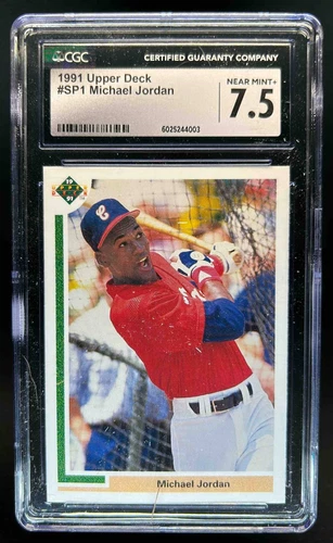 1991 Upper Deck Michael Jordan Inserts #SP1 White Sox CGC 7.5