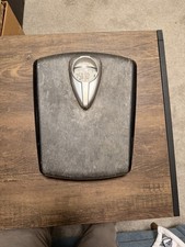 Borg Retro Dial Mechanical Bathroom Weight Scale Metal Gray Black Silver