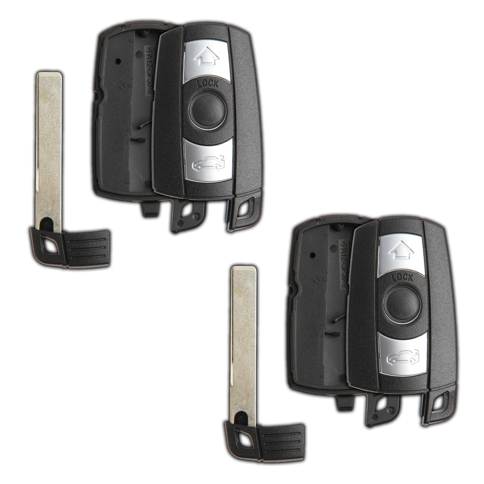 2 Key Fob Remote Shell Case Replacement for BMW KR55WK49127 KR55WK49123