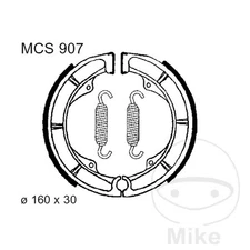 46706 Spring Brake Shoes ALTN: 7328149 Compatible with SUZUKI LT-A 400 F EIGER 4WD 