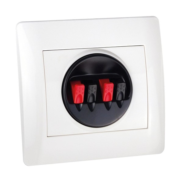 Dynavox Lautsprecherdose Auf Standard Unterputz Wand-Einbaudose Boxen Anschluss-image