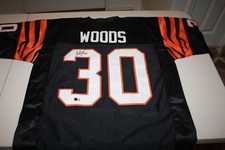 BENGALS ICKEY WOODS #30 SIGNED CUSTOM  HOME JERSEY RB