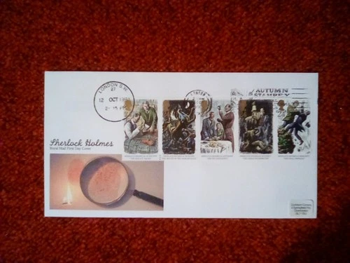 GB FDC 1993 SHERLOCK HOLMES AUTUMN STAMPEX LONDON SLOGAN P/MARK