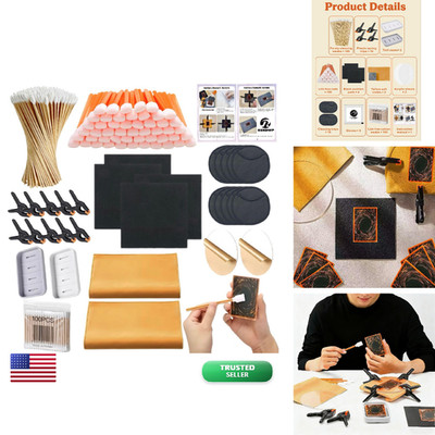 388pc Trading Card Cleaning Kit Grading Polish Flattening Tools