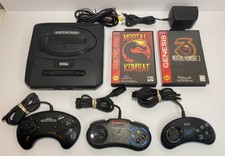 Sega Genesis Model 2 Console Bundle Mortal Kombat 1 & 3 with Rare MK Controller