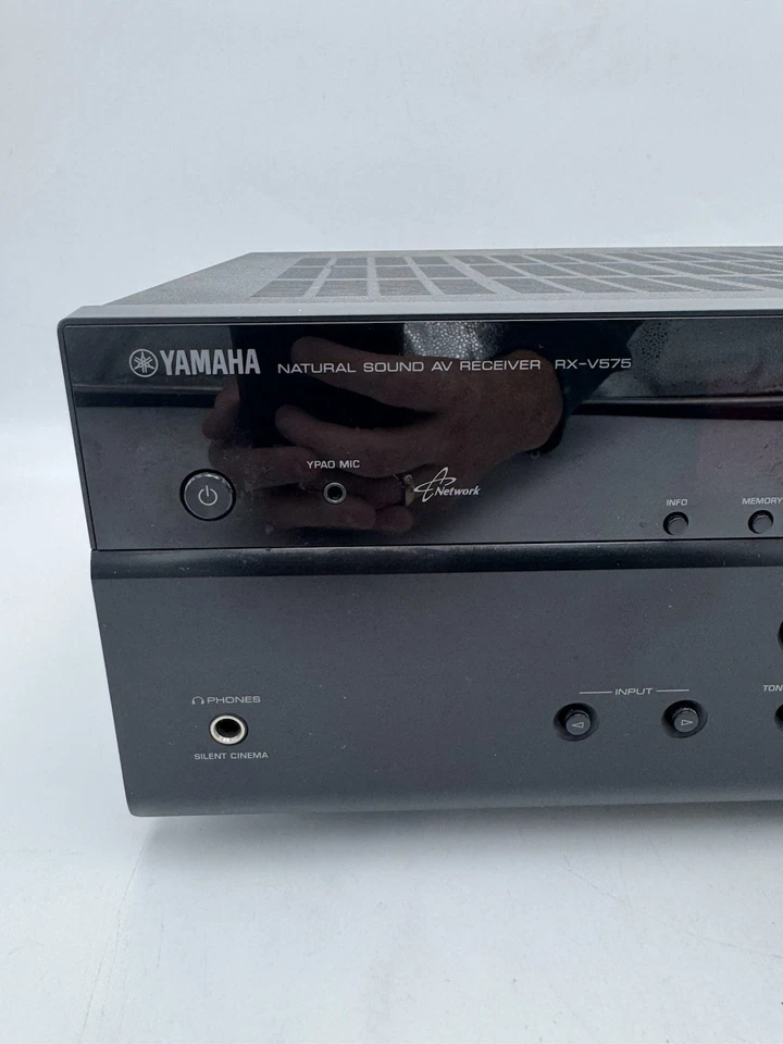 YAMAHA NATURAL SOUND AV RECEIVER RX-V575 AIRPLAY 5 HDMI MHL WORKS NO REMOTE - Image 2 of 4