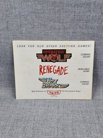 Bubble Bobble NES Manual Instruction Booklet ONLY Nintendo Entertainment System