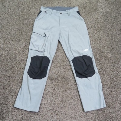 Gill Pants Mens 30 Gray Race Trouser Marine Sports Cargo Sailing Deck RS41 30x28