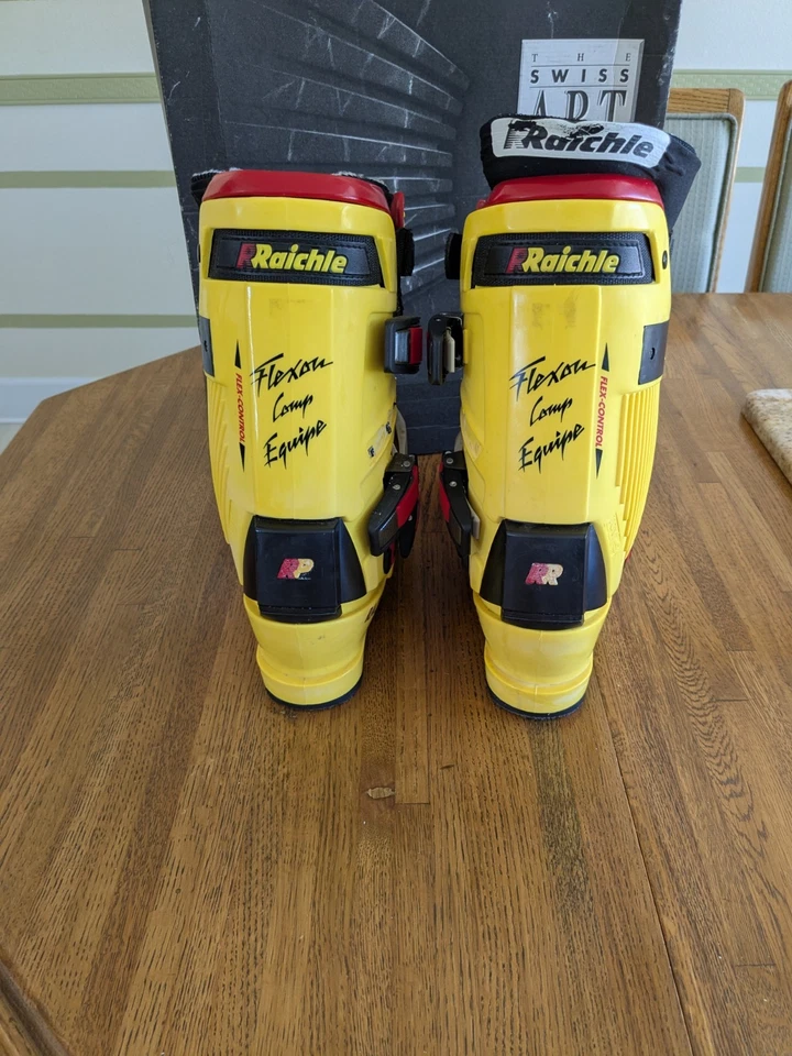 Botas de esquí Raichle de colección para hombre 11 descenso Racingflex Flexon Comp amarillo/rojo Foto 2 de 4