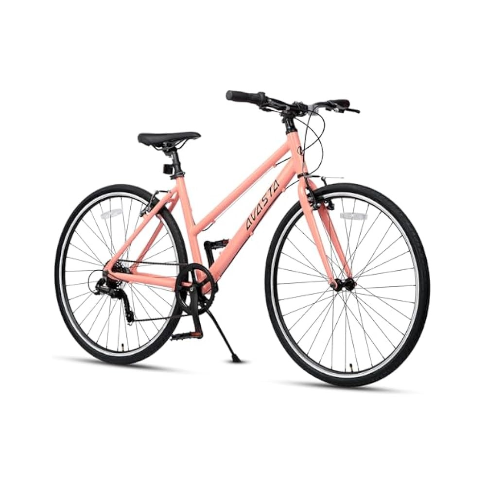700C Road Bike for Women, Lightweight Step Through Frame, 7 