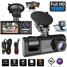 Dash Cam Dual Lens HD 1080P Car DVR Video Recorder G-Sensor Front Inside Camera