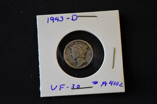 1943D Mercury Dime VF