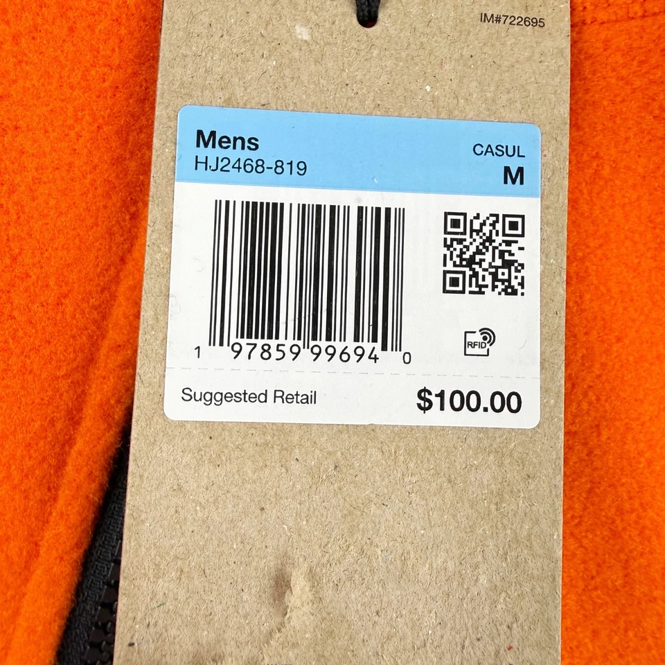 Nike Acg Wolf Tree Chaleco Polartec Talla M Para Hombres Naranja HJ2468-819, NUEVO CON ETIQUETAS Foto 3 de 4