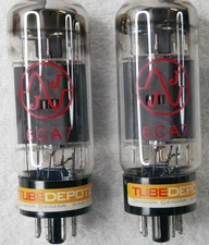 6CA7 JJ ELECTRONIC PAIR OF POWER TUBES HICKOK 600A TEST EXCELLENT