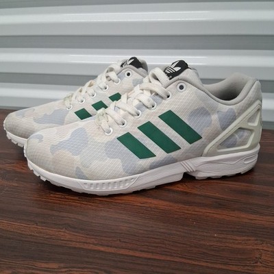 Adidas ZX Flux Shoes Mens Size 9 Green Camo Torsion Running