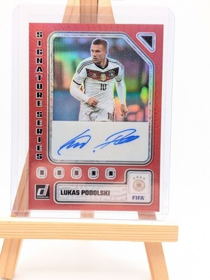 2023-24 Panini Donruss Lukas Podolski Auto /49 Red Signature Series 