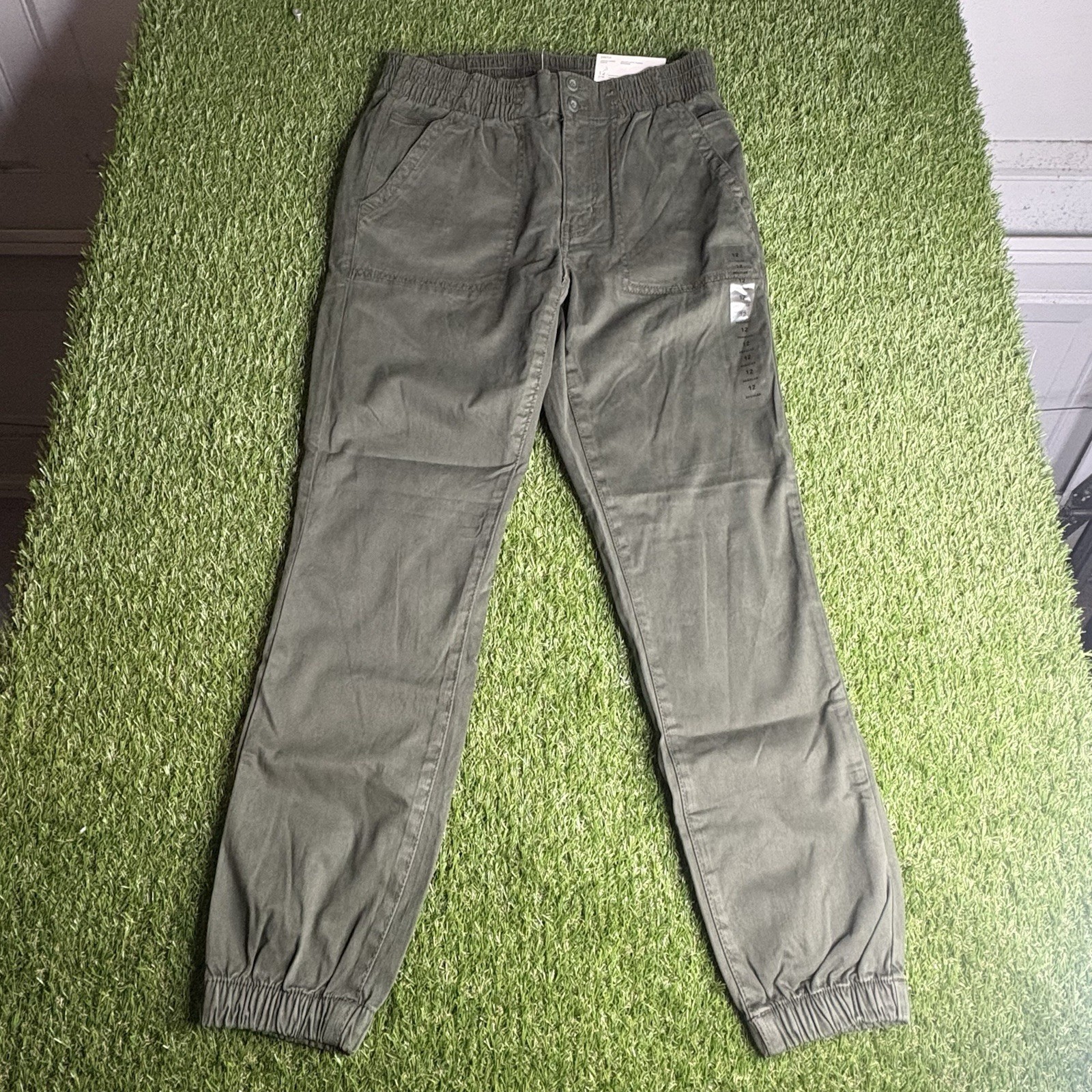 american eagle women’s olive green stretch jegging jogger size 12 regular NWT