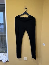 Icebreaker Pants Womens size L Black Merino Wool 200 Base Layer Thermal