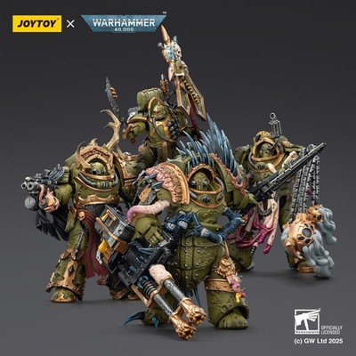 JoyToy Warhammer Death Guard Blightlord Terminator Squad 4-pack Set 1/18 Figures