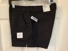 Old Navy Women's Every Day Mid-Rise Short 3.5  Black Jack Color, size 12