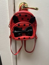 Girls Mini Ladybug Polka Dot Faux Leather Bac...