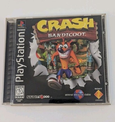 Crash Bandicoot - Complete W/manual Sony PlayStation 1 Black Label. CIB Tested
