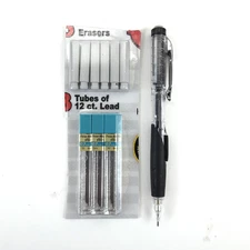 Pentel Twist-Erase Click Mechanical Pencil 0.7mm 36 Leads and 6 Erasers