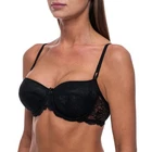 Sexy Balconette Push Up Demi Underwire Lace T-Shirt Shelf Plus Size Bra