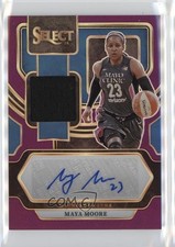 2024 Panini Select WNBA Memorabilia Purple Prizm 26/99 Maya Moore Auto s5j