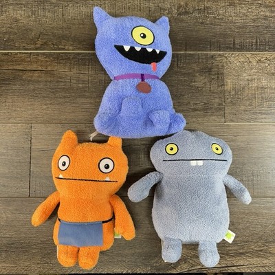 Lot Of Three Ugly Dolls Plush Stuffed Animals