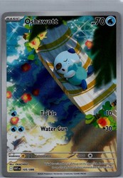 Oshawott 105/086 White Flare Illustration Rare Holo