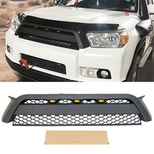 Black Front Grille Fits For Toyota 4runner 2012 -2015 Upper Bumper Grill Wlight Black Front Grille Fits For Toyota 4runner 2012 -2015 Upper Bumper Grill Wlight