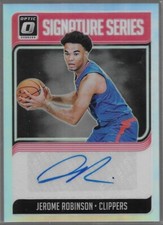 2018-19 Panini Donruss Optic Jerome Robinson Signature Series Prizm RC Clippers