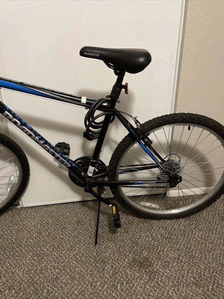 Bicicleta de montaña ROADMASTER Granite Peak para hombre - negra/azul Foto 4 de 4